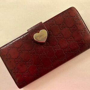 Gucci Leather Guissima (Burgundy) EUC